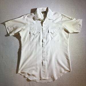 Vintage Holt Quality Western Wear Pearl Snap Short Sleeve Striped Shirt